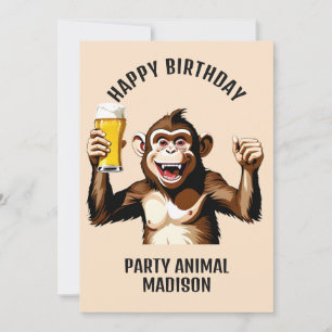 Animal Fiesta de texto y nombre personalizado