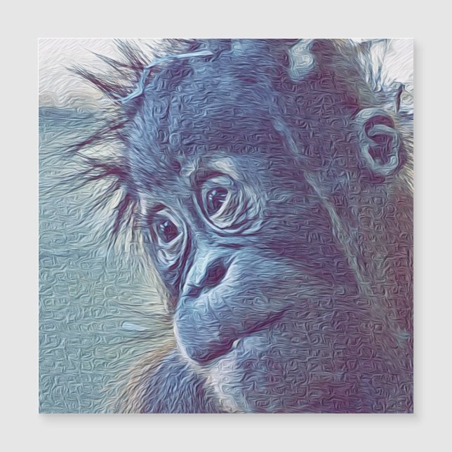 animal inteligente-orang bebé (Anverso)
