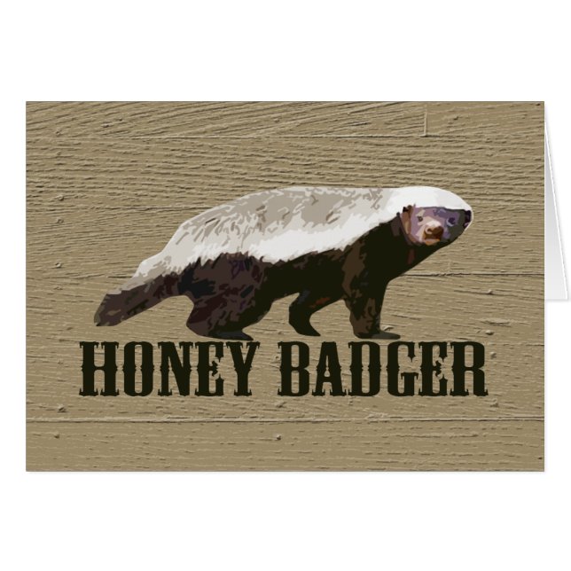 Animal salvaje Honey Badger (Anverso (Horizontal))