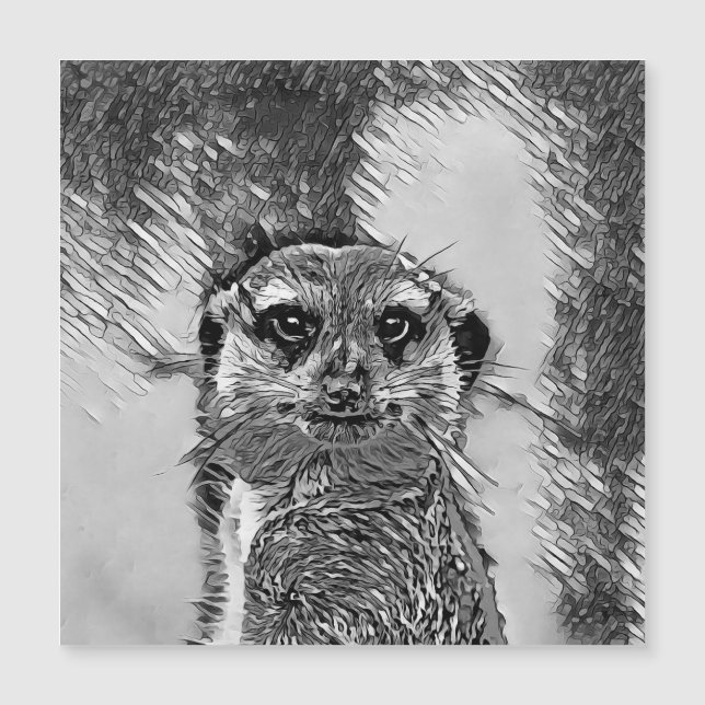 AnimalArtBW_Meerkat_002 (Anverso)