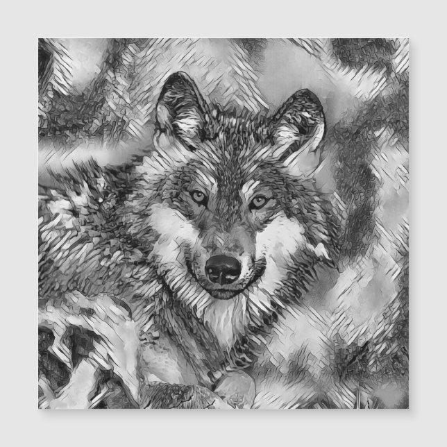 AnimalArtBW_Wolf_001 (Anverso)