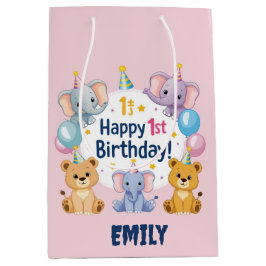 Animales Adorables Feliz Bolsa de Regalo de Cumple
