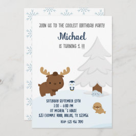Animales árticos, Invitación de cumpleaños a los a