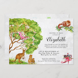 Animales australianos Baby Shower por invitación p