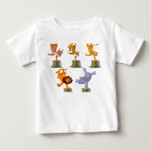 Animales bailarines Toddler Fine Jersey T shirt