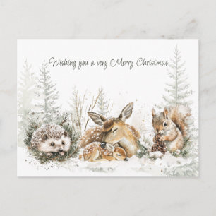 Animales Bosque Invierno Navidad 