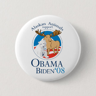 Animales de Alaska para el botón de Obama