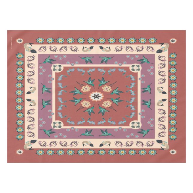 Animales de arte popular manteles del sudoeste (Frente (Horizontal))