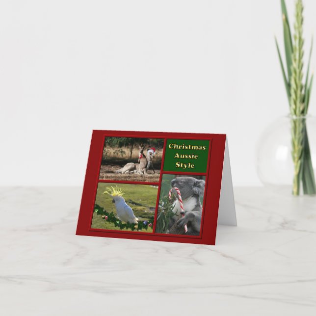 Animales de Aussie de las Felices Navidad (Anverso)