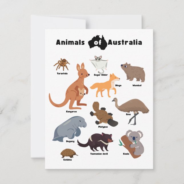 Animales de Australia Aussie Wildlife (Anverso)