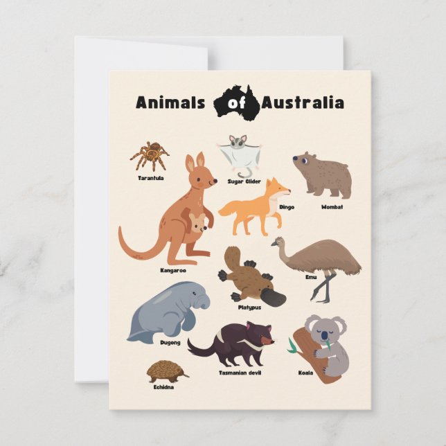 Animales de Australia Aussie Wildlife (Anverso)