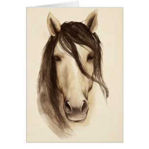Animales de barras acuarelas  Caballo
