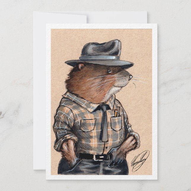 Animales de Big Rock: E. Muskrat (Anverso)