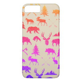 Animales de bosque geométrico| Funda iPhone 7 Plus