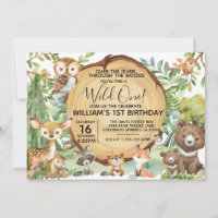 Animales de bosque silvestre una invitación