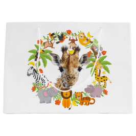 Animales de Cumpleaños Bolsa de Regalo Grande