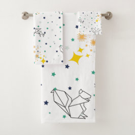 Animales de dibujo adorables estrellas niños blanc
