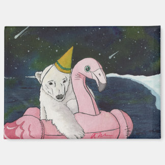 Animales de fiesta: Imán de oso polar 3.5"x2.5"