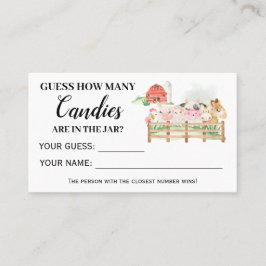 Animales de granja: ¿Cuántas tarjetas de Baby Show