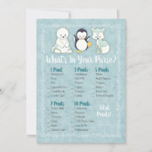 Animales de invierno: ¿Qué hay en tu juego de duch