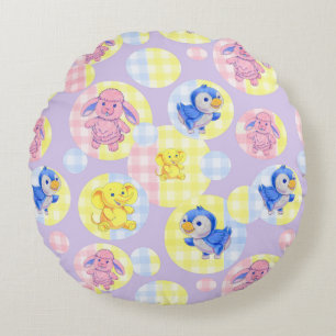 Animales de juguete de almohada redonda