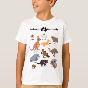 Animales de la camiseta Australia Aussie Wildlife