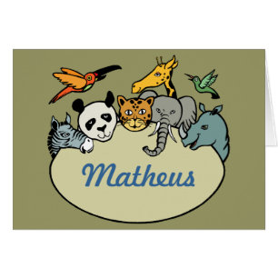 animales de la familia de zoológicos personalizado