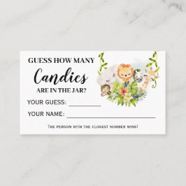 Animales de la jungla: ¿Cuántas tarjetas de Baby S