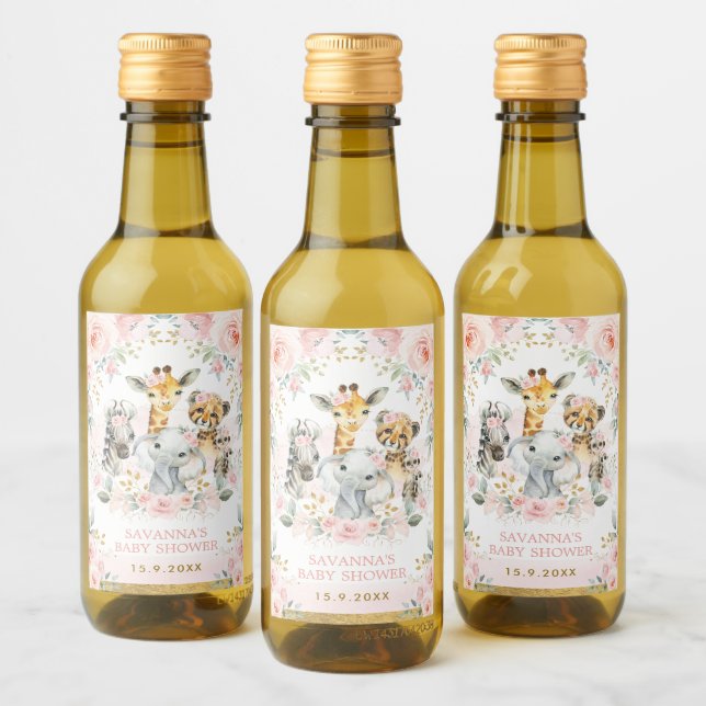 Animales de la jungla de bonito orinan favores flo (Botellas)