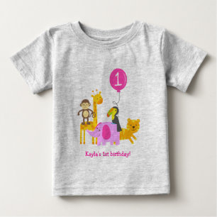 Animales de la jungla de Safai chica de camisetas 