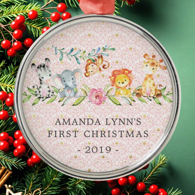 Animales de la jungla primer adorno navideño del b (Subido por el creador)