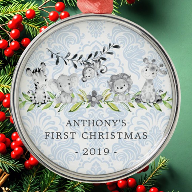 Animales de la jungla primer adorno navideño del b (Subido por el creador)