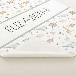 Animales de la madera nombre de bebé manta persona