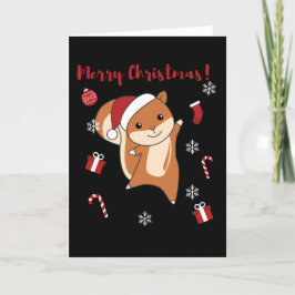 Animales de Navidad de invierno ardilla