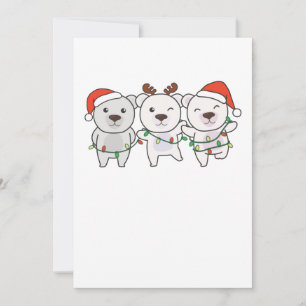Animales de Navidad Oso Polar Lindo Oso Polar