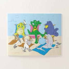 Animales de Playa Rompecabezas de Piezas Grandes