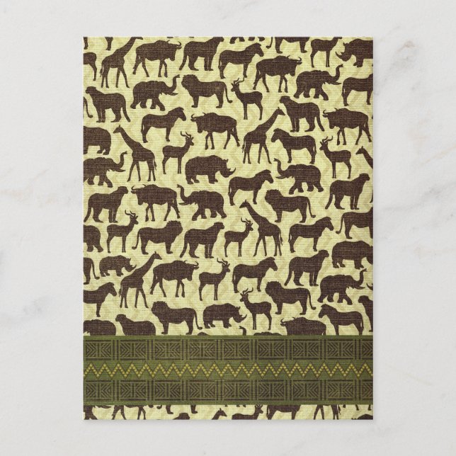 Animales de postales de África (Anverso)