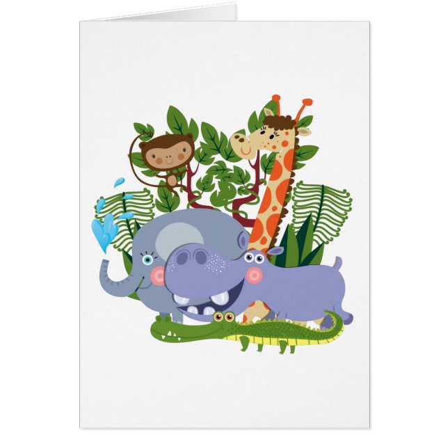 Animales de Safari Cute (Frente)