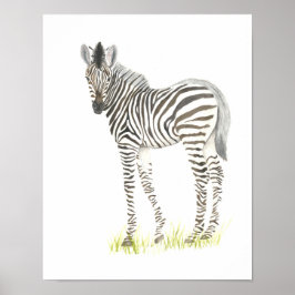 Animales de safari de arte en la pared de guarderí