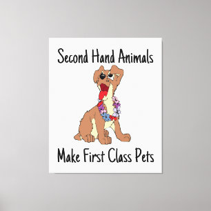 Animales De Segunda Mano Hacen Impresión De Canvas