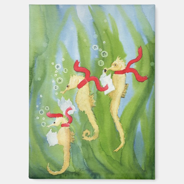 Animales de vacaciones inusuales: imán marino de 2 (Anverso)