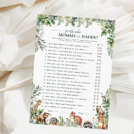 Animales de Woodland adivinan juego de bebé de mam