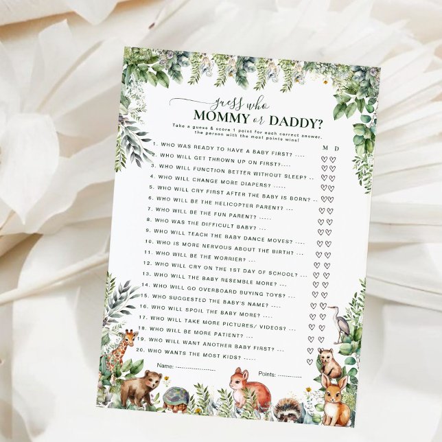 Animales de Woodland adivinan juego de bebé de mam (Subido por el creador)