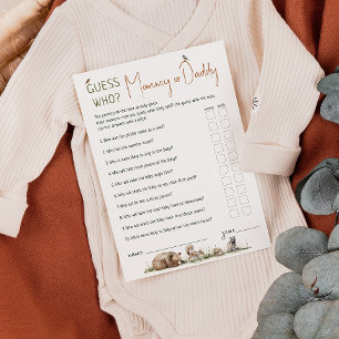 Animales De Woodland Adivinan Quién Es La Tarjeta 