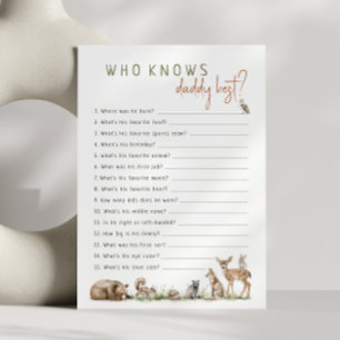 Animales de Woodland que conocen mejor tarjeta de 