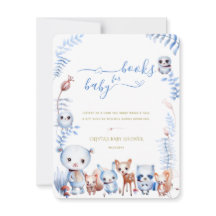 Animales de Woodland traen una tarjeta de Baby Sho