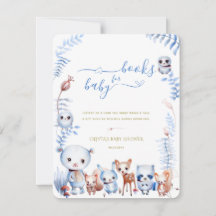 Animales de Woodland traen una tarjeta de Baby Sho