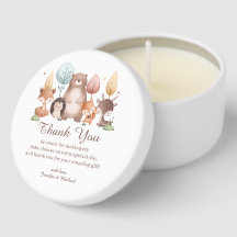animales del bosque gracias baby shower