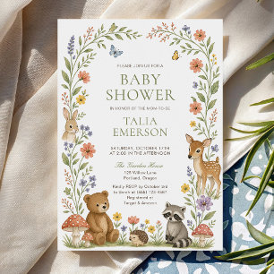 Animales del Bosque Invitación de Cumpleaños de Ja