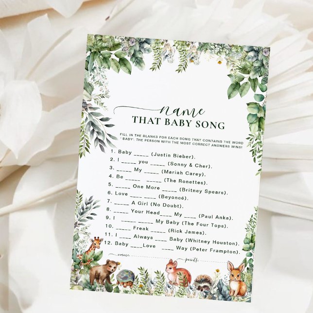 Animales del Bosque Nombra a ese Bebé Juego de Duc (Subido por el creador)